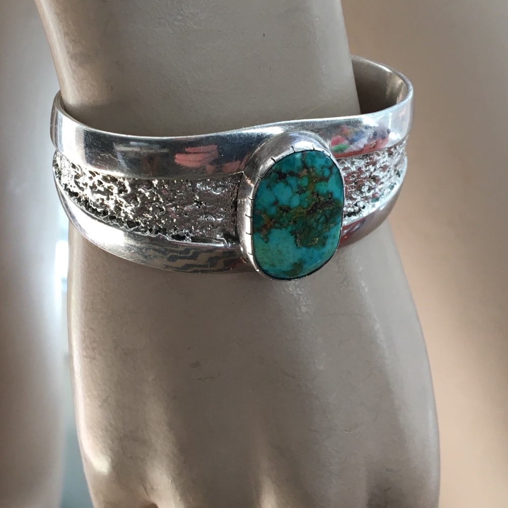 Sterling Royston Turquoise Nelson Garcia Bracelet